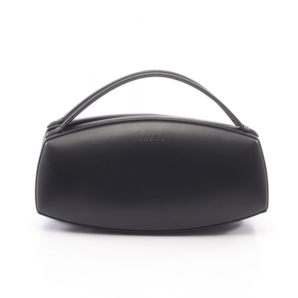 Loewe Handbag Leather Black Ghw Used #334634L66B